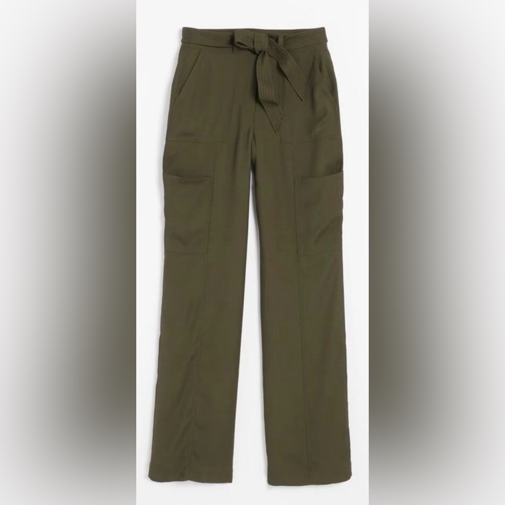WHBM High-Waist Utility Wide-Leg Pants - Picture 2 of 6